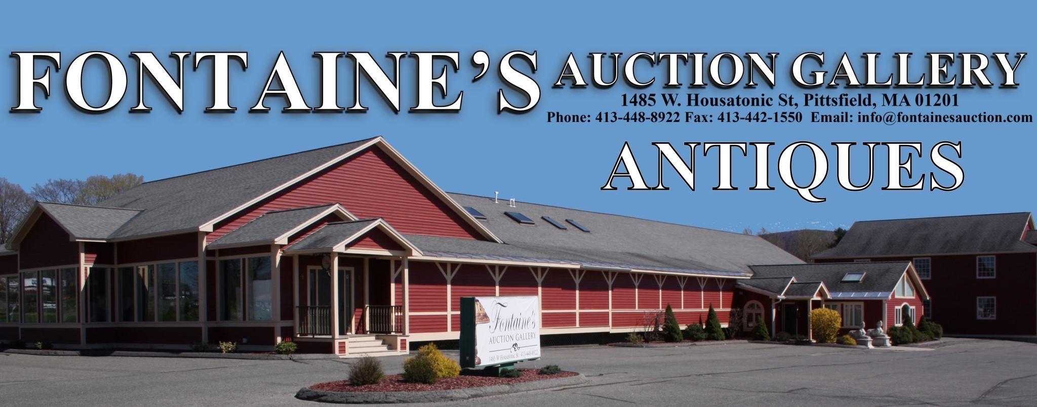 Quality Antique Auctions, Fontaine's Auction Gallery has helpped thousands of clients buy and sell antiques in Pittsfield Ma, and around the United States.