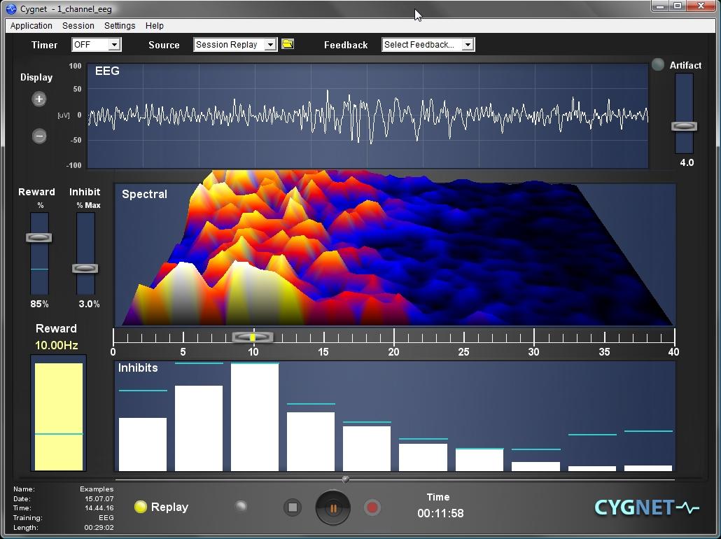 Train your brainwaves with Neurofeedback..