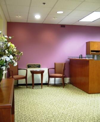 Reception Area, Cherry Wood Furniture, Washington, DC