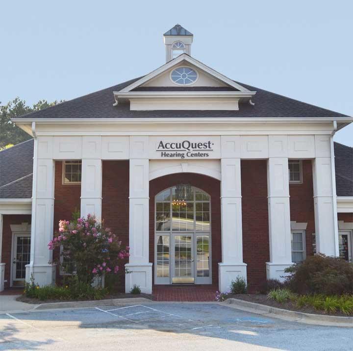 Look for this building to find the Douglasville AccuQuest Hearing Center