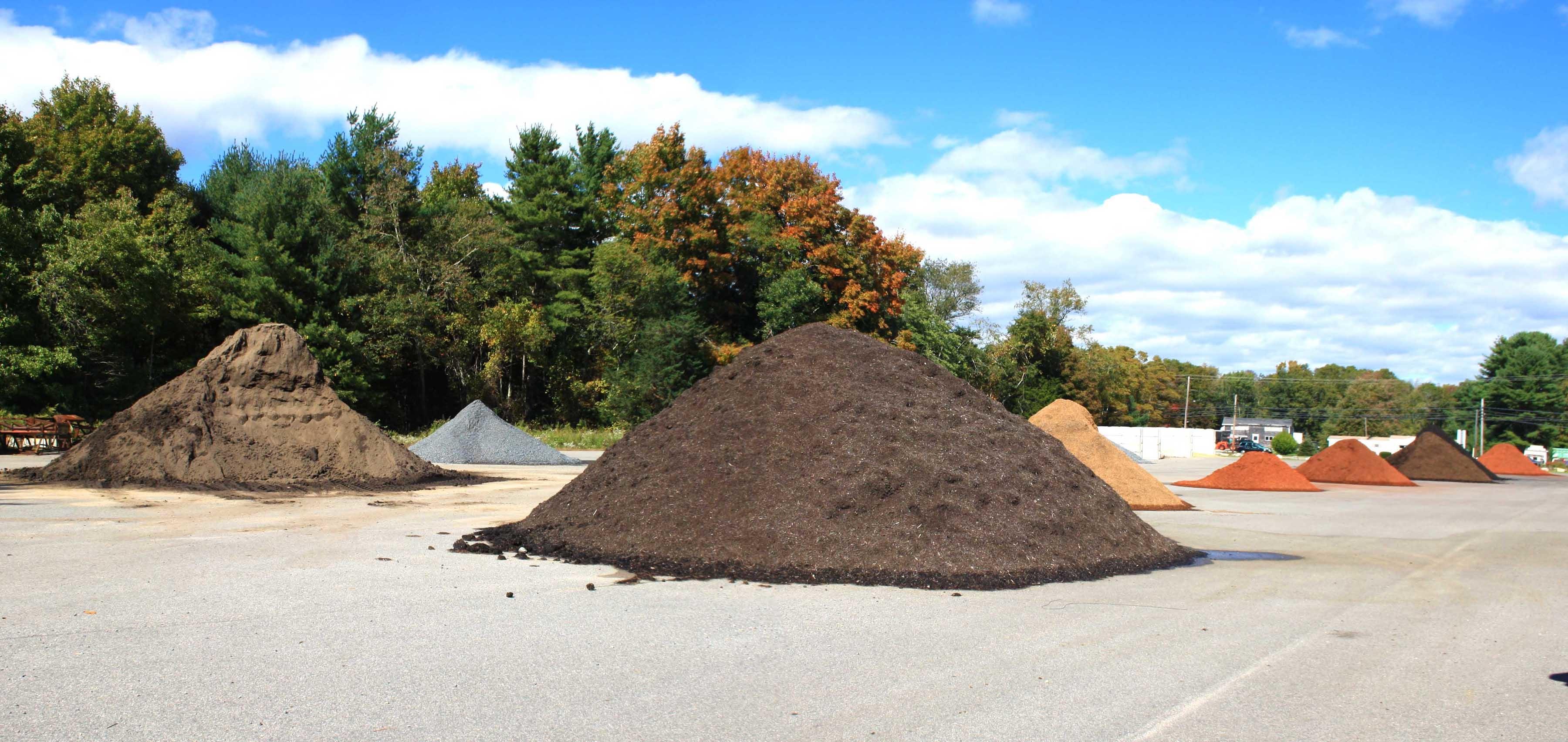 Piles of Bulk Landcape Supplies