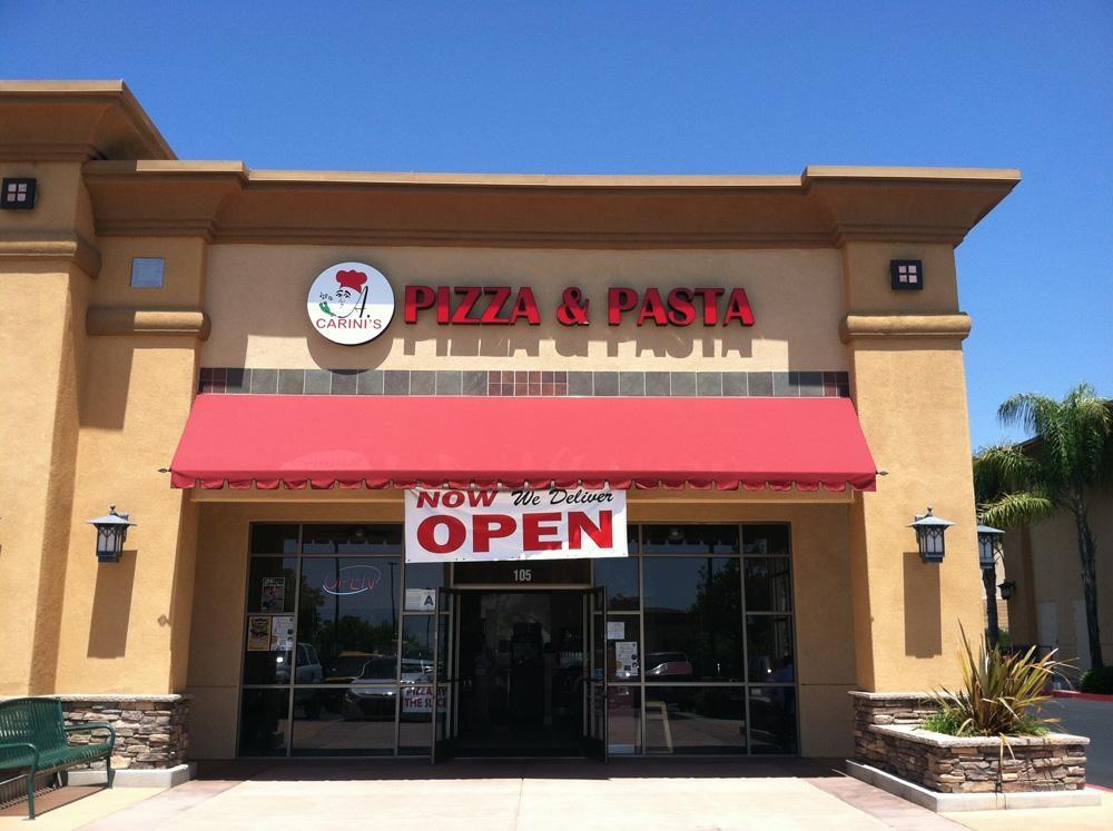 Store front of A Carini's Pizza & Pasta in Murrieta, CA!