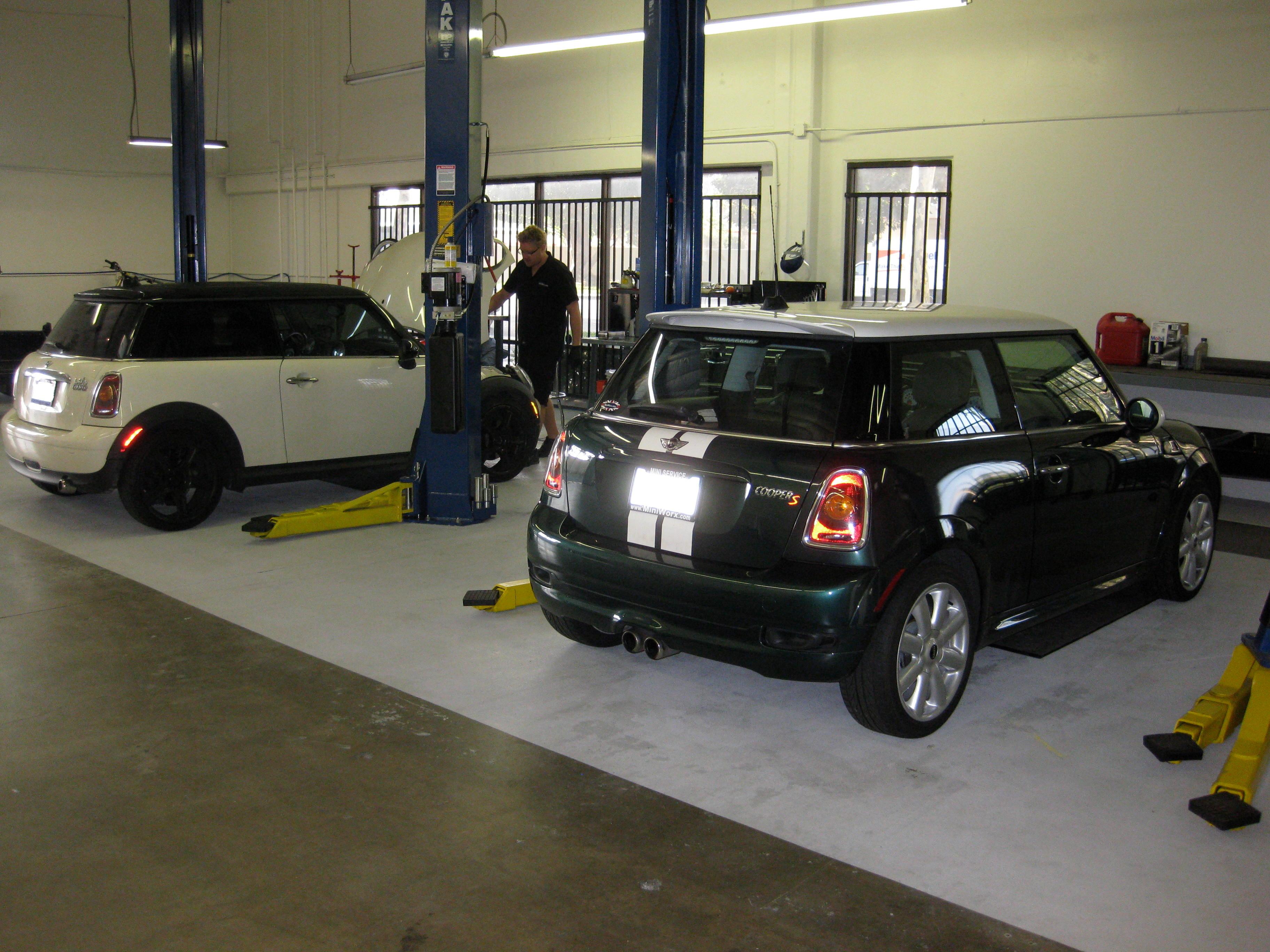 Mini Coopers in the bya at MiniWorx OC