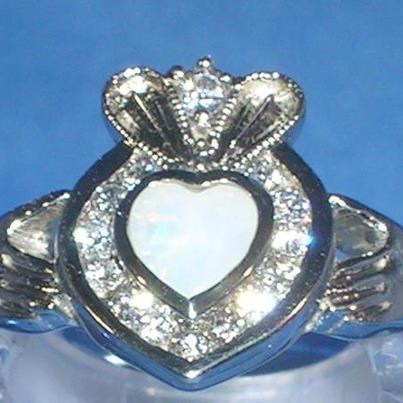 CCBC ~ 1 Of A Kind - Custom Claddagh Opal Ring