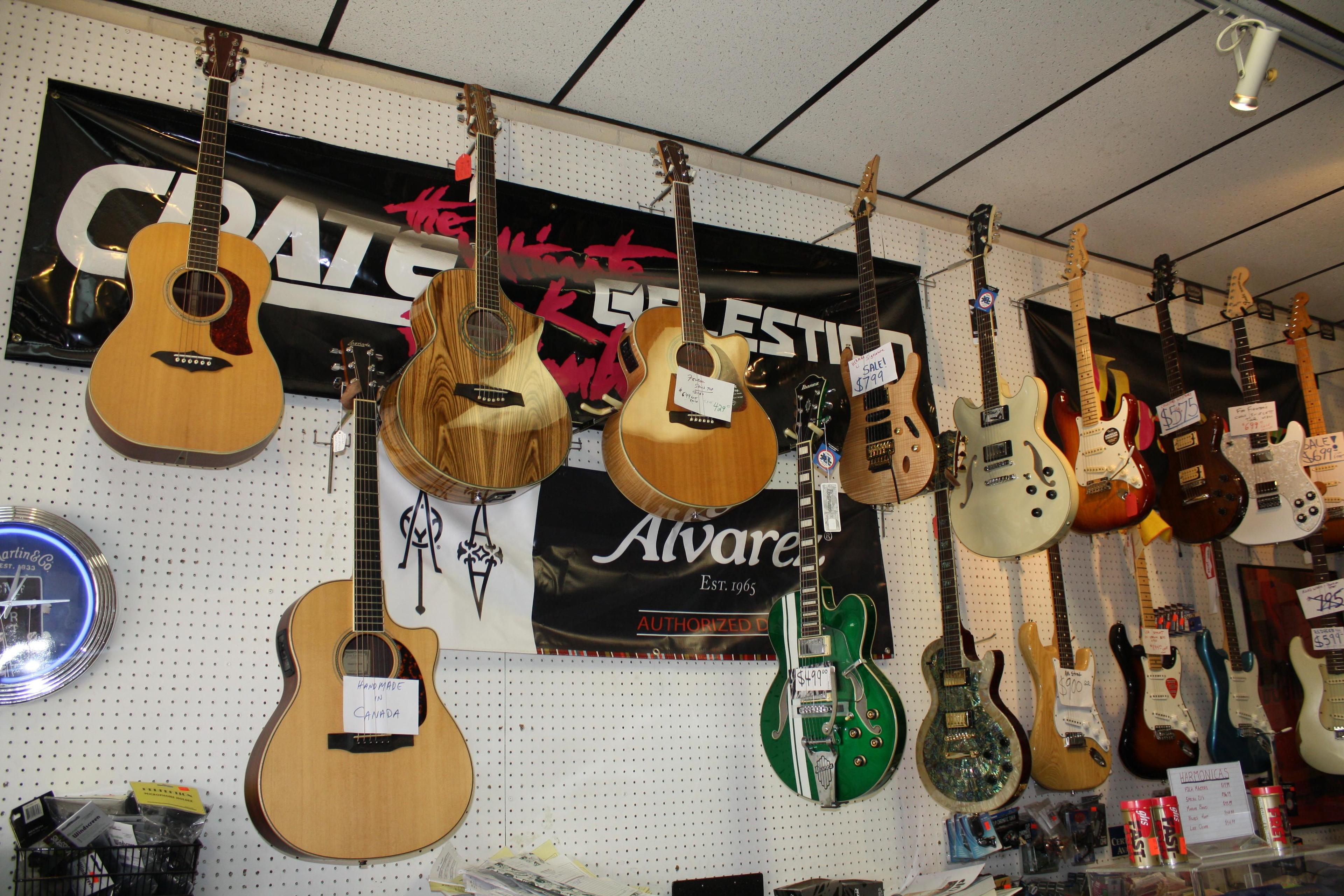 Did we mention, Jupiter Music Store has a large selection of acoustic and electric guitars