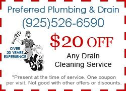 Antioch Plumber Coupon - $20 Any Drain Cleaning Service