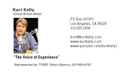 Kurt Kelly Voice Over