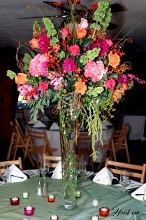 Fall and vibrant large centerpiece