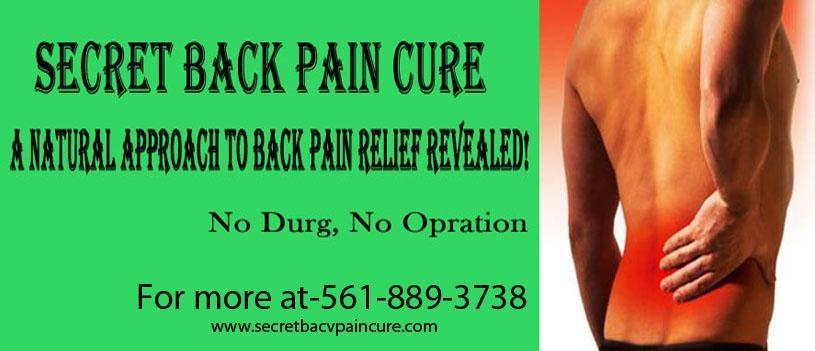 Secret Back Pain Cure