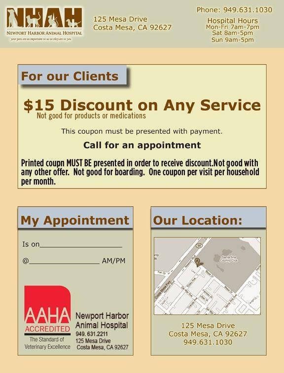 $15.00 Discount on Any Service