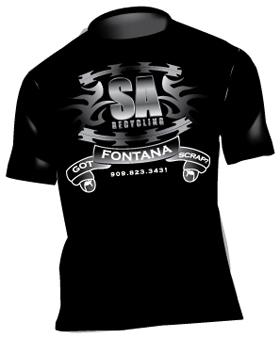 Custom screen printed company shirts