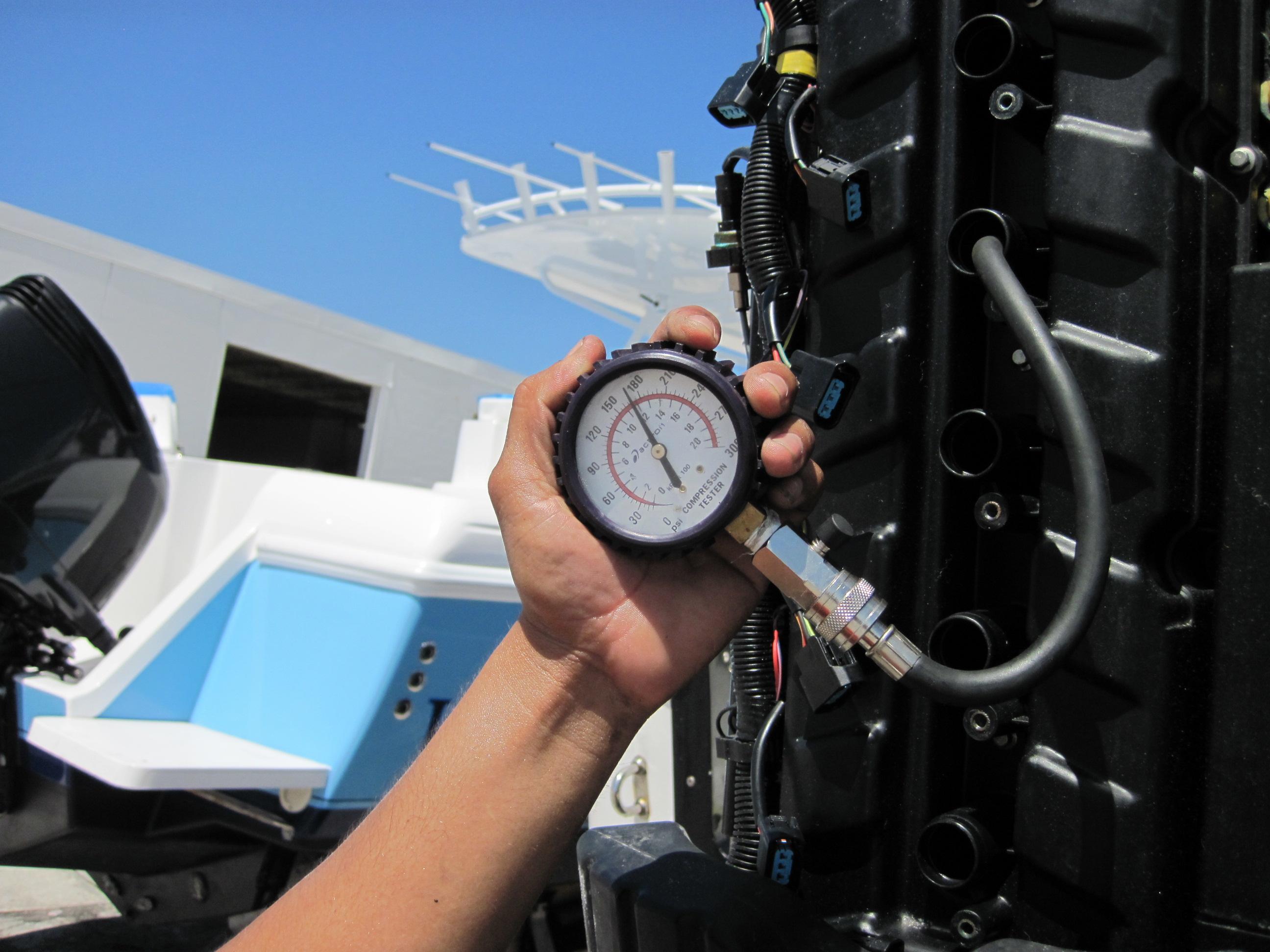 Compression testing on outboard engines