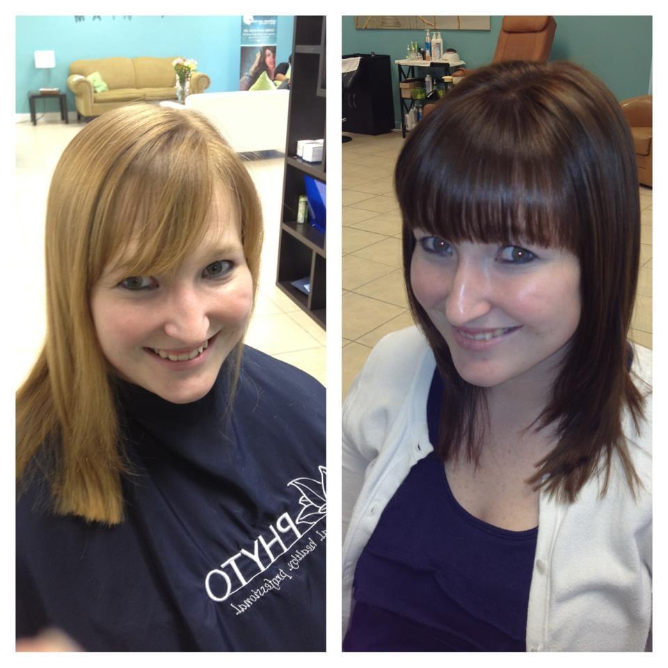 BEFORE &AFTER COLOR AND HAIR CUT BY SARAHY