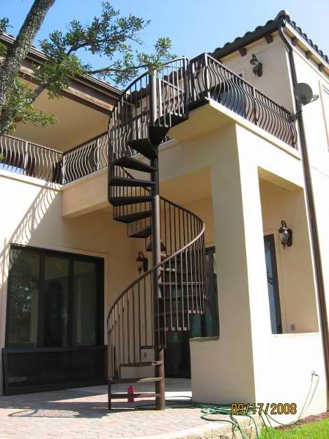 Exterior Spiral Staircase