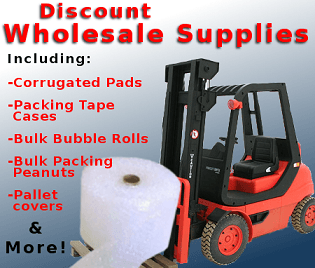 Discount Wholesale packing supplies for moving, shipping, & businesses small & large.