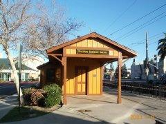 La Mesa Depot is trackside