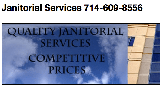 Janitorial Services www.GreatJanitor.com