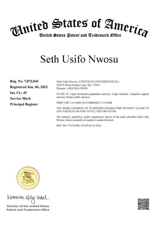 Seth Usifo Nwosu® Incorporated