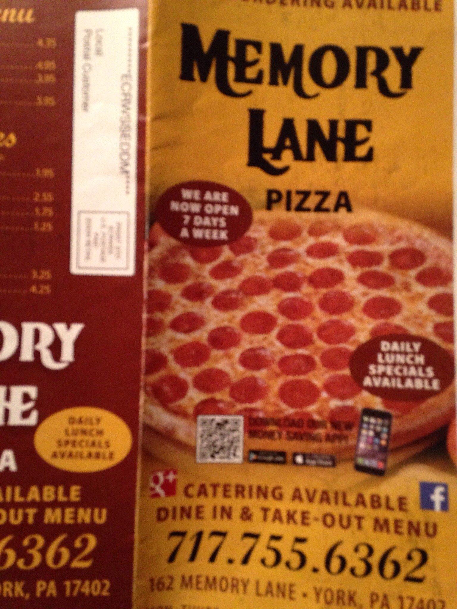 Memory Lane Pizza LLC