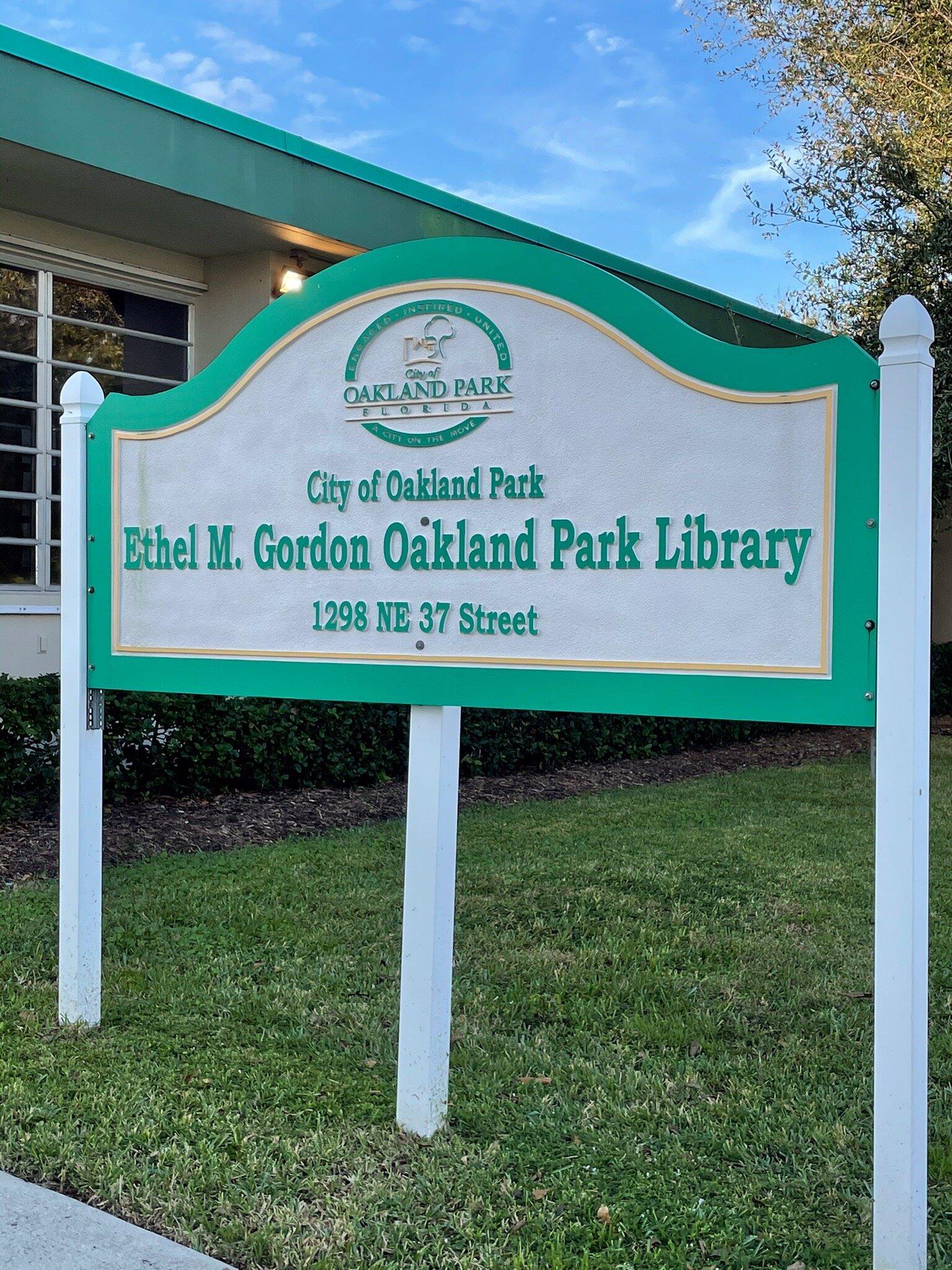 Ethel M. Gordon Oakland Park Library