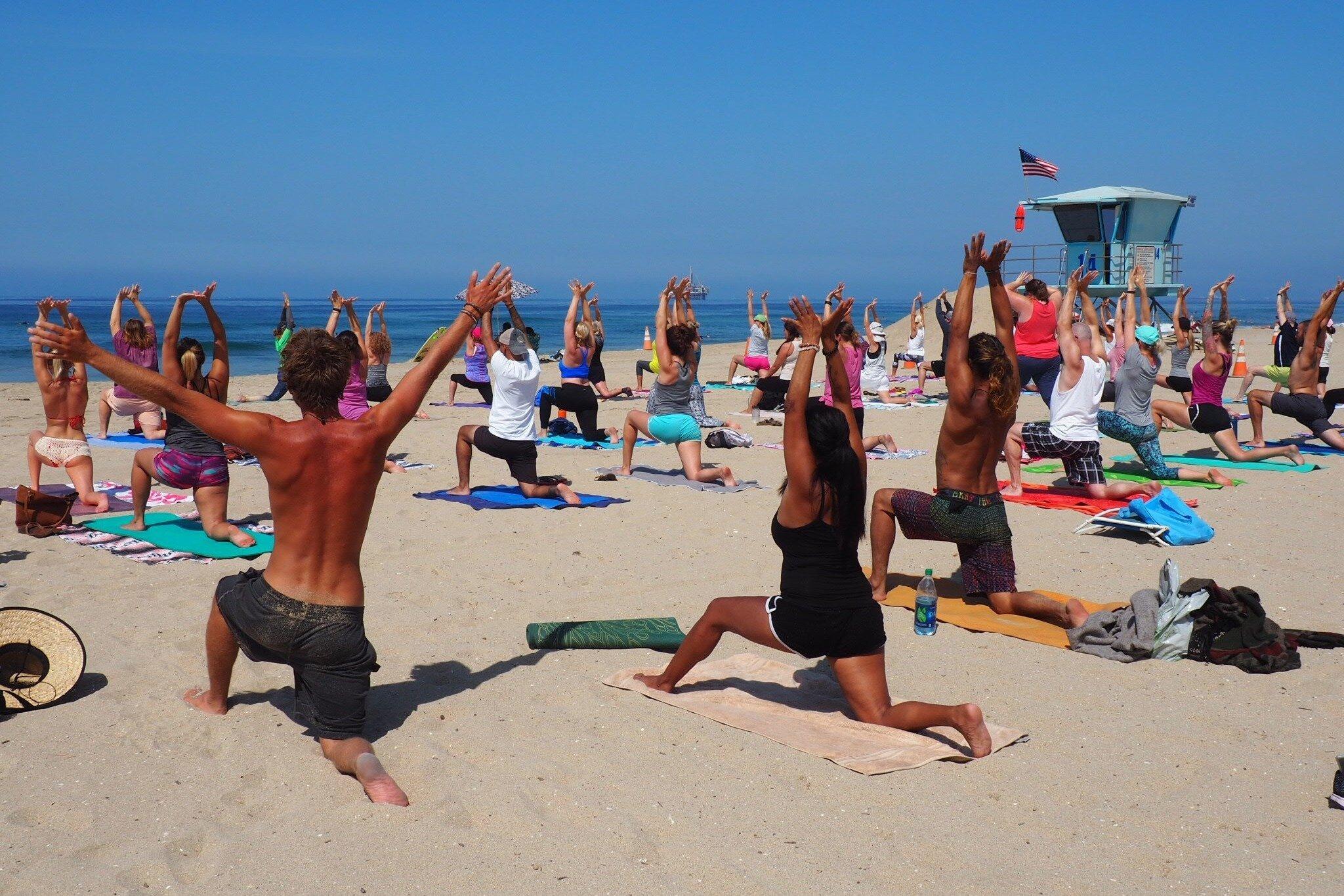 Yoga On The Beach HB