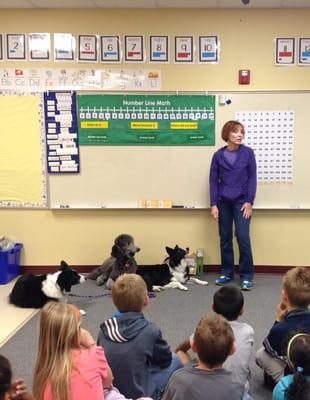 Community Service, Responsible Pet Ownership Presentation at Pepperridge Elementary, 4 - first grade classes