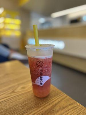 Strawberry Jasmine Tea with Agar Boba - @rayz