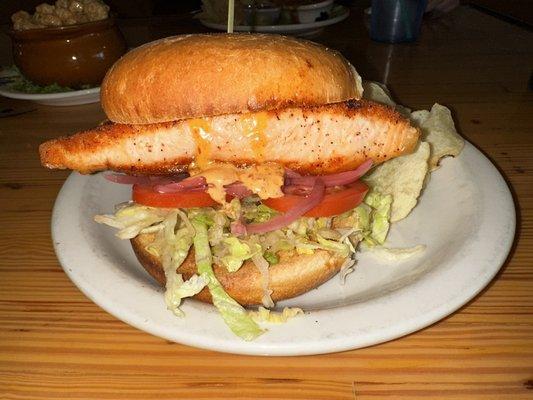 Salmon sandwich