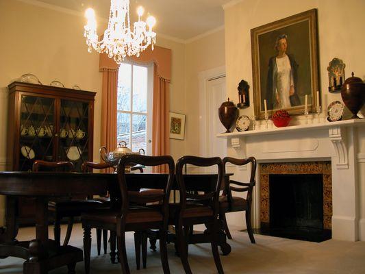 Painted Dining room in a  Brookline home