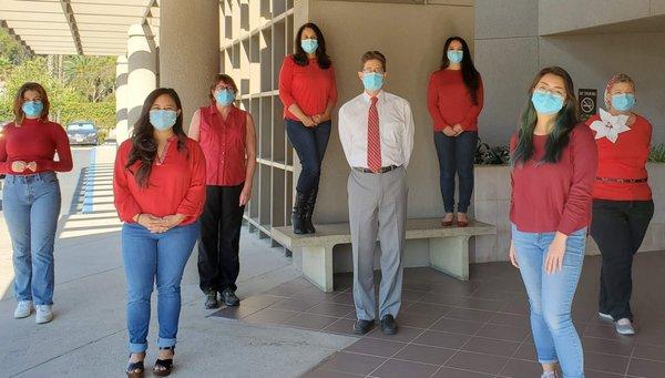 Happy Holidays 2020! Staying safe with masks and distancing :)