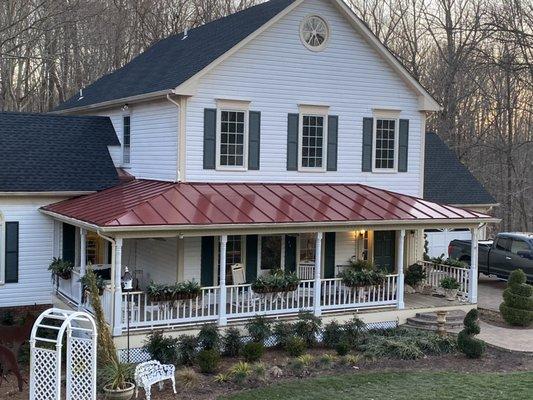 New Metal porch