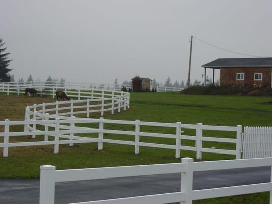 Farm and Ranch Vinyl Fence