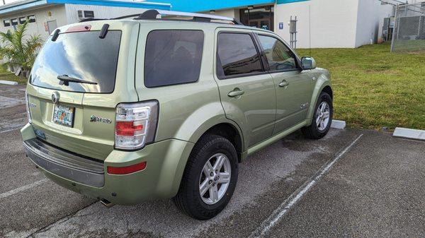 Bought this 2007 Mercury Mariner Hybrid first. They sold it to me with a bad hybrid battery.