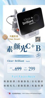 Clear+ brilliant limited time promotion $299 face+ neck