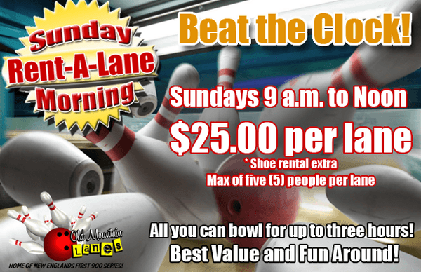 Sunday Morning Beat The Clock!  Great family deal!