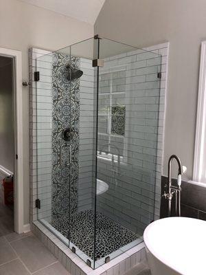 Custom frameless door