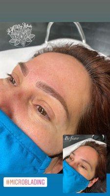 Microblading: Semi-permanent Brows (tattoo)  Lasts up to 3 years Sessions take 2-3hours Numbing cream is an option