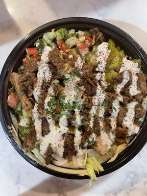 Chicken Shawarma salad bowl