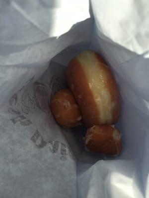 Glazed and free donut holes