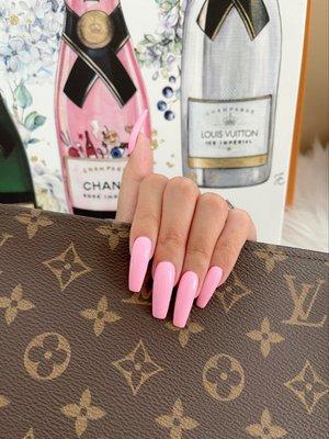 Light neon pink nails - color 164 by Kelly