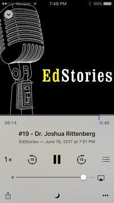 Dr. Joshua Rittenberg is featured on the latest EdStories podcast (episode 19) to talk about his journey into chiropractic.