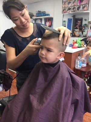 Great haircuts for kids as well!!