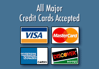 All Major Credit Cards Accepted.