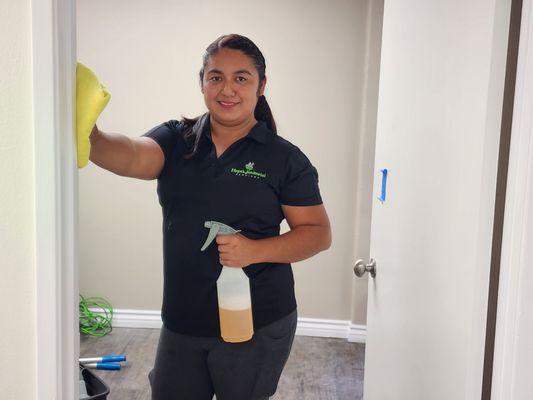 Alondra, one of our great employee at one of our Fullerton projects.