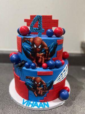 Spider man cake