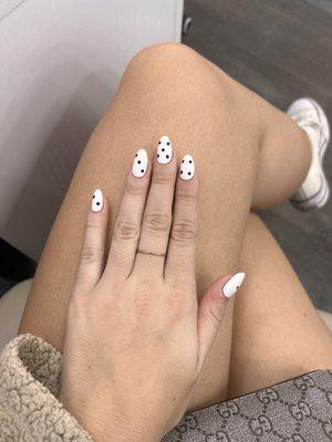 Acrylic Nails with dice design!