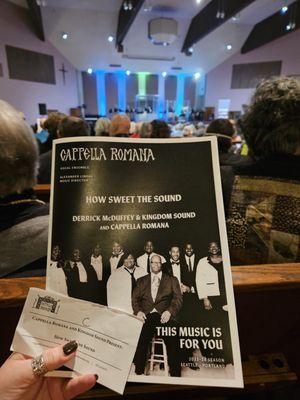 2/10/2024 - Cappella Romana performed with Derrick McDuffey & Kingdom Sound: How Sweet It Is, Black Voices in Orthodox Music.