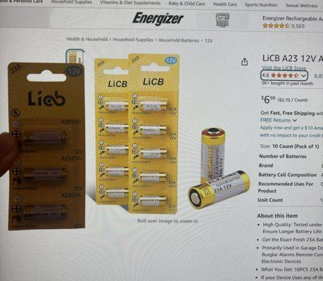 Got these batteries that were obviously from Amazon which goes for $6.98 per pack which they sell it for the same price per battery!!