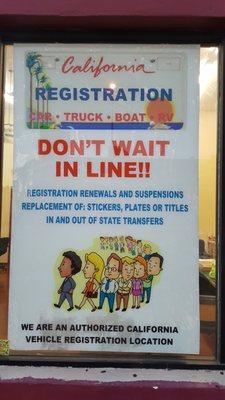 NOBODY LIKES LONG LINES! KANARY INSURANCE AGENCY IS ELIMINATING THE WAIT AT THE DMV BY PROCESSING YOUR AUTO REGISTRATION IN SECONDS!