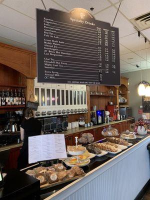 Coffee Counter & Drink Menu